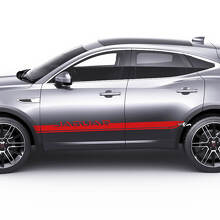 Pair Jaguar E-Pace Side Doors Logo Stripe Graphics Decal Logo Sticker
 3