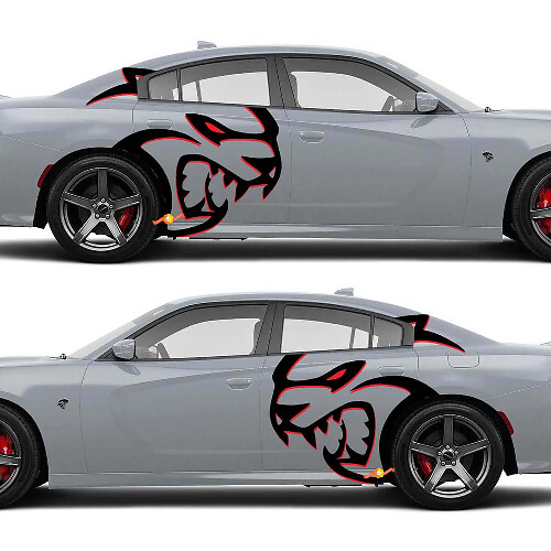 Hellcat Huge Redeye Side Decals Stickers for Dodge Challenger or Charger