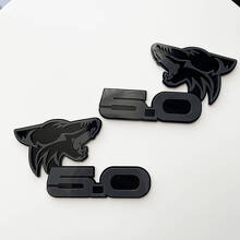 COYOTE 5.0 Fender Badges Emblem 3D Badge Black vs Grey
 4