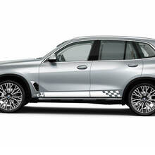 Checkered Stripes for BMW X5 G05 Side Doors Vinyl Decal Sticker
 3