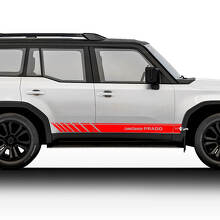 2024 Toyota Land Cruiser Prado Side Racing Stickers Decals Vinyl Stripe Graphic Stickers Decals Kit
 3