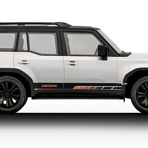 Lettres Vinyle Graphiques Bandes Vintage Kit d'Autocollants Décalcomanies Pour Toyota Land Cruiser