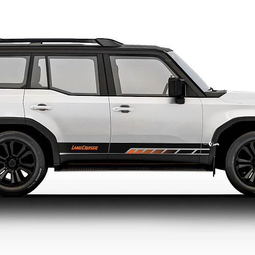 Toyota Land Cruiser Vintage Style Stripes Stickers Decals Vinyl Graphic Stickers Decals Kit
