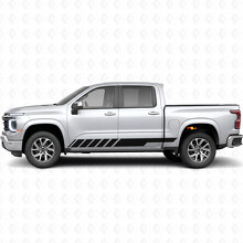 Slanted Racing Door & Rocker Panel Vinyl Stripes for Chevrolet Silverado 1500 Next Generation 2027_2