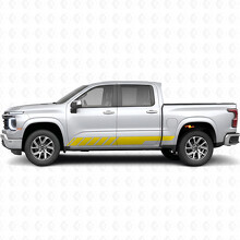 Slanted Racing Door & Rocker Panel Vinyl Stripes for Chevrolet Silverado 1500 Next Generation 2027_3