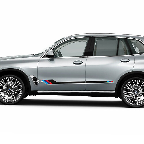 Accents M colors Stripes for BMW G05 Side Doors Vinyl Decal Sticker
