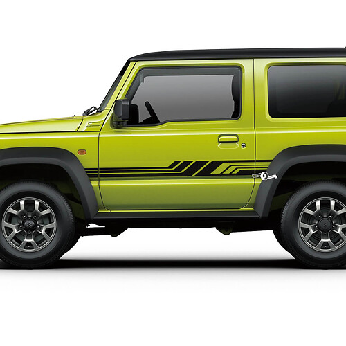 Pair Suzuki JIMNY Side Doors Stripe graphics decal Lines sticker
