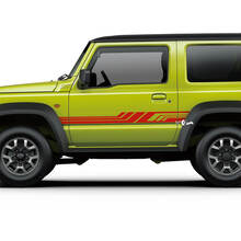 Pair Suzuki JIMNY Side Doors Stripe graphics decal Lines sticker
 2