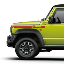 Pair Suzuki JIMNY Side Fender Stripe graphics decal Lines Logo sticker
 3