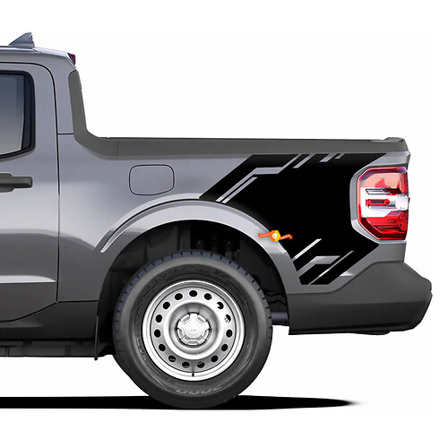 Pair Side Bed Ford Maverick 2022-up Vinyl Decals Stickers Graphic
