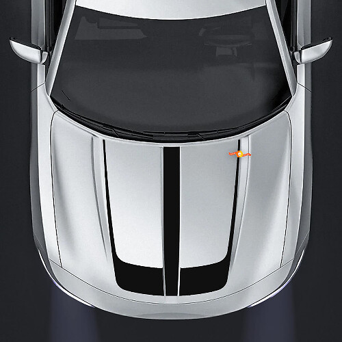 Dodge Charger Hood Accent Center Decal Stickers Graphic fits to models 2015 - 2020
