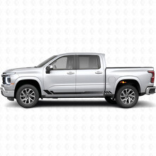 Honeycomb Door & Rocker Panel Vinyl Stripes for Chevrolet Silverado 1500 Next Generation 2027_2