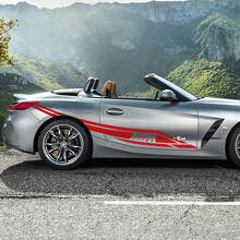 Side Door Tribal M Logo BMW Z4 Vinyl Decal Sticker
 2