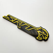 SRT 3D Badge Black vs Yellow Fender Badges Emblem
 3