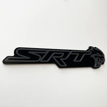 SRT 3D Badge Black vs Grey Fender Badges Emblem
 2