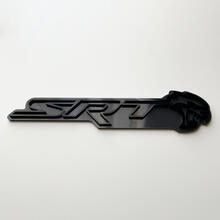 SRT 3D Badge Grey vs Black Fender Badges Emblem
 3