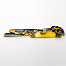 SRT 3D Badge Yellow vs Black Fender Badges Emblem
 4