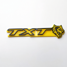 SRT Style Yellow Black Custom TXT Cat 3D Fender Badge_4