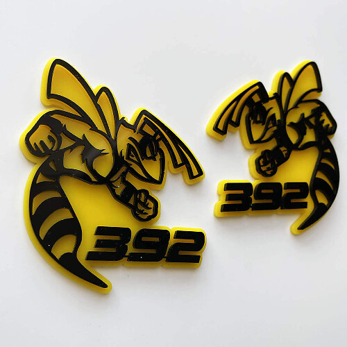 392 Hornet Bee 3D Badge Guardabarros Insignias Emblema 5