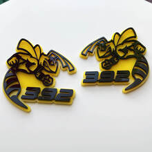 Hornet Bee 392 3D Badge Yellow vs Black Fender Badges Emblem
 2