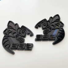 Hornet Bee 392 3D Badge Yellow vs Black Fender Badges Emblem
 5