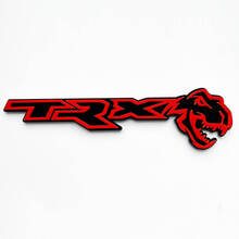 TRX 3D Badge Black vs Red Fender Badge Emblem
 2