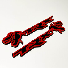 TRX 3D Badge Black vs Red Fender Badge Emblem 2
 5