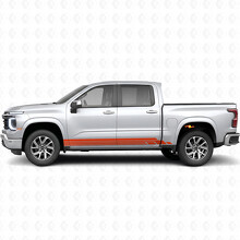 Layered Lightning Door & Rocker Panel Vinyl Stripes for Chevrolet Silverado 1500 Next Generation 2027_4