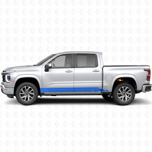 Layered Lightning Door & Rocker Panel Vinyl Stripes for Chevrolet Silverado 1500 Next Generation 2027_5