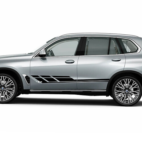 Strobe Side Stripe Sticker Decal Kit for BMW X5 G05 – Custom Vinyl Graphics
