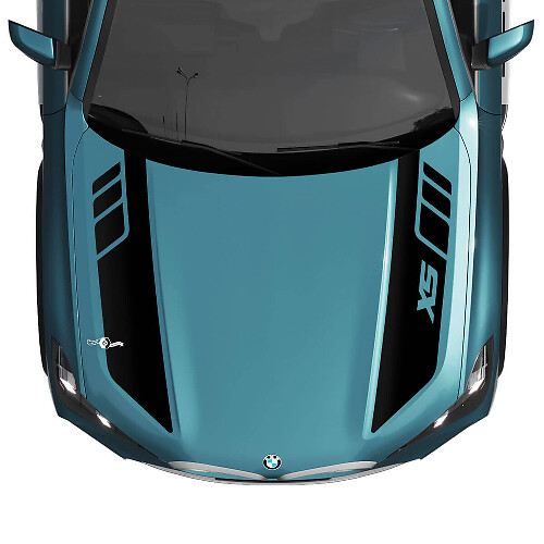 BMW X5 G05 Bonnet Accent Custom Stripes Decal Stickers