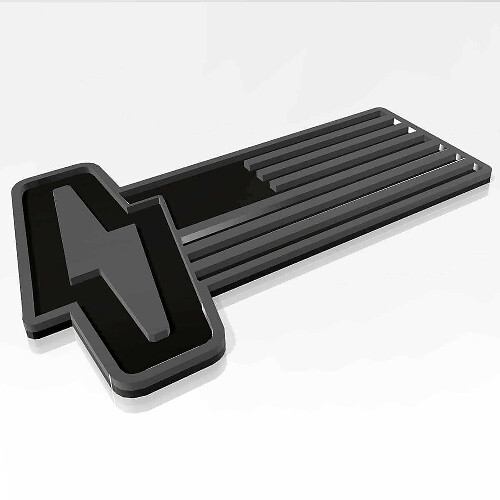 US Flag Lightning 3D Fender Badge for Musclecar 150 Lightning