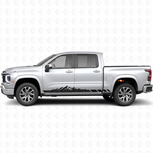 Mountain Topographic Door & Rocker Panel Vinyl Stripes for Chevrolet Silverado 1500 Next Generation 2027_2