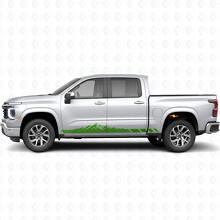 Mountain Topographic Door & Rocker Panel Vinyl Stripes for Chevrolet Silverado 1500 Next Generation 2027_6