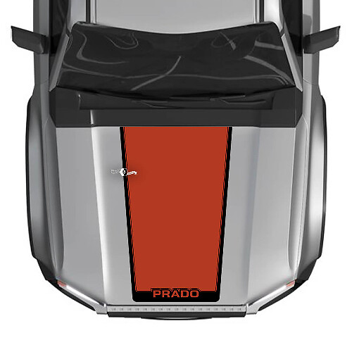 Hood For 2024 Toyota Land Cruiser Prado Decals Vinyl Graphic Decals 2 Colors
