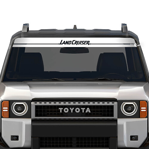 2024 Windshield Banner Toyota Land Cruiser Prado Stripe Destroyed Decals Vinyl Graphic Decals
