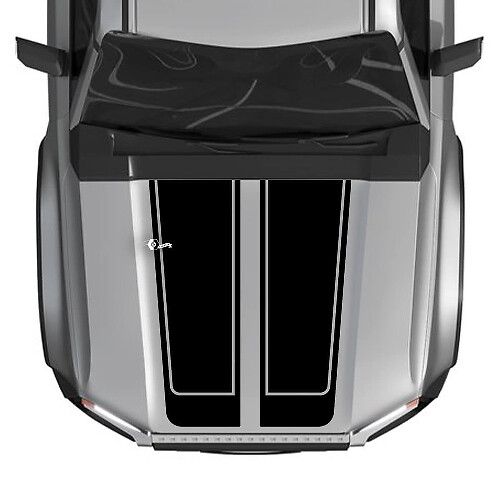 Hood Split Vinyl Decals kit for 2024 Toyota Land Cruiser Prado
