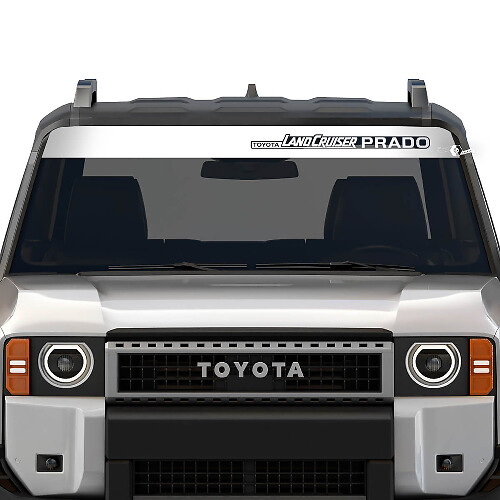 Windshield Banner Toyota Land Cruiser Prado For 2024 and Any year Stripe Destroyed Stickers Decals Vinyl Graphic Stickers Decals
