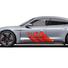 Number 9 Side Door Vinyl Decal Set for Porsche Taycan_2