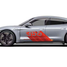 Number 9 Side Door Vinyl Decal Set for Porsche Taycan_3