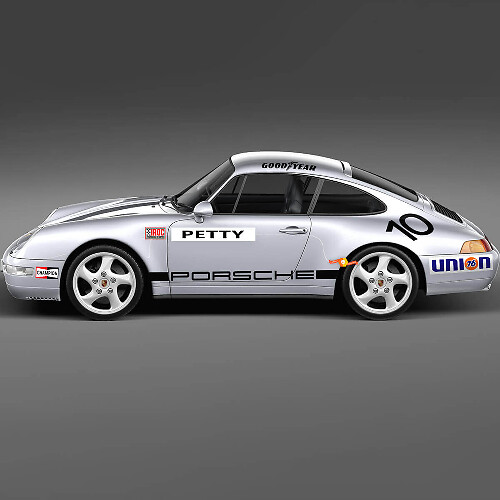1974 Porsche 911 Racing Sticker Decal Set - Classic Vinyl Graphics for Restoration and Customization 2
