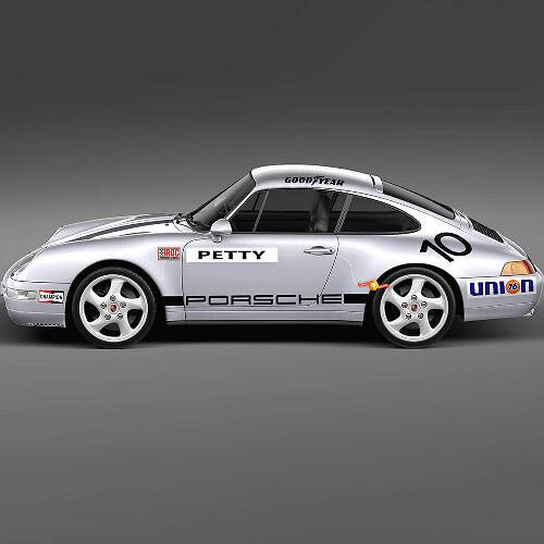 IROC Style Racing Vinyl Decal Set for Porsche 911_1