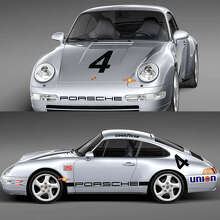 1974 Porsche 911 Racing Sticker Decal Set - Classic Vinyl Graphics for Restoration and Customization 3
 3