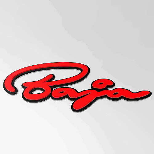 Baja Script 3D Fender Badge Emblem for Musclecar truck