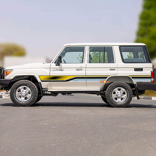 Retro Side Stripes Sticker Graphics Decal Kit for Toyota Land Cruiser GRJ76
