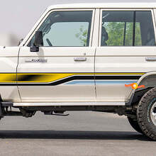 Retro Side Stripes Sticker Decal Kit for Toyota Land Cruiser GRJ76 - Custom Vinyl Graphics
 2