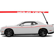Custom Thin Side Stripes Vynyl Decal Kit for Dodge Challenger SXT 2015-2024_3