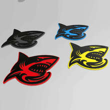 Shark Hellshark 3D Badge Guardabarros Insignias Emblema 2 2