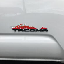 Toyota Tacoma Mountains Decal Sticker Over Badge
 2