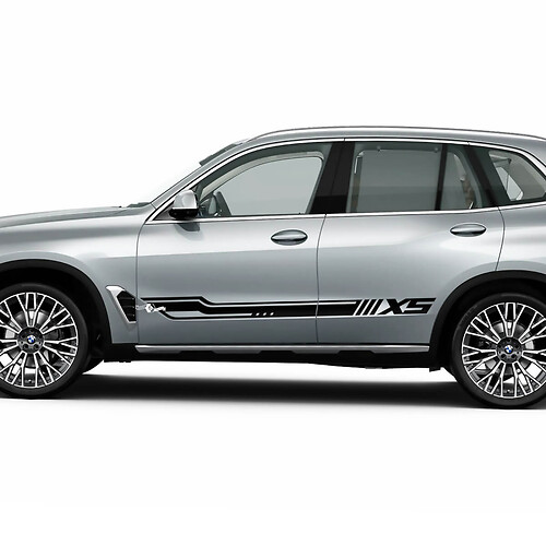 Dynamic Racing Side Stripe Decal Sticker Kit for BMW X5 G05 - Custom Vinyl Graphics
